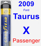 Passenger Wiper Blade for 2009 Ford Taurus X - Assurance