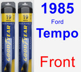 Front Wiper Blade Pack for 1985 Ford Tempo - Assurance