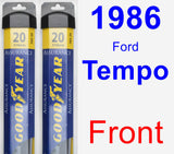 Front Wiper Blade Pack for 1986 Ford Tempo - Assurance