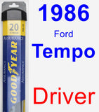 Driver Wiper Blade for 1986 Ford Tempo - Assurance