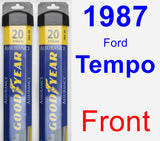 Front Wiper Blade Pack for 1987 Ford Tempo - Assurance