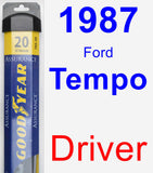 Driver Wiper Blade for 1987 Ford Tempo - Assurance