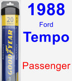 Passenger Wiper Blade for 1988 Ford Tempo - Assurance