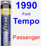 Passenger Wiper Blade for 1990 Ford Tempo - Assurance