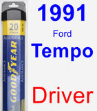 Driver Wiper Blade for 1991 Ford Tempo - Assurance
