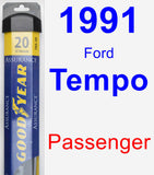 Passenger Wiper Blade for 1991 Ford Tempo - Assurance