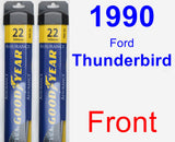 Front Wiper Blade Pack for 1990 Ford Thunderbird - Assurance