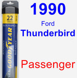 Passenger Wiper Blade for 1990 Ford Thunderbird - Assurance
