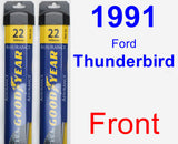 Front Wiper Blade Pack for 1991 Ford Thunderbird - Assurance