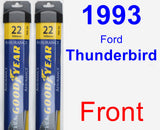Front Wiper Blade Pack for 1993 Ford Thunderbird - Assurance