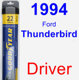 Driver Wiper Blade for 1994 Ford Thunderbird - Assurance