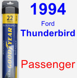 Passenger Wiper Blade for 1994 Ford Thunderbird - Assurance