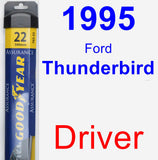 Driver Wiper Blade for 1995 Ford Thunderbird - Assurance