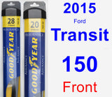 Front Wiper Blade Pack for 2015 Ford Transit-150 - Assurance