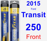 Front Wiper Blade Pack for 2015 Ford Transit-250 - Assurance