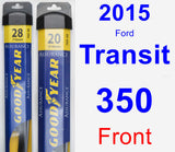 Front Wiper Blade Pack for 2015 Ford Transit-350 - Assurance