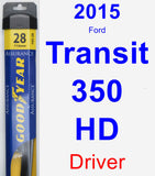 Driver Wiper Blade for 2015 Ford Transit-350 HD - Assurance