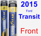 Front Wiper Blade Pack for 2015 Ford Transit - Assurance