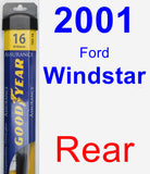 Rear Wiper Blade for 2001 Ford Windstar - Assurance