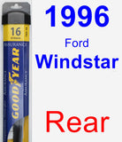 Rear Wiper Blade for 1996 Ford Windstar - Assurance