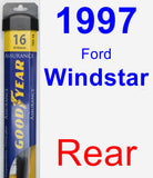 Rear Wiper Blade for 1997 Ford Windstar - Assurance