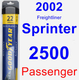 Passenger Wiper Blade for 2002 Freightliner Sprinter 2500 - Assurance