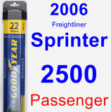 Passenger Wiper Blade for 2006 Freightliner Sprinter 2500 - Assurance