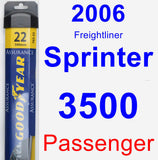 Passenger Wiper Blade for 2006 Freightliner Sprinter 3500 - Assurance