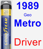 Driver Wiper Blade for 1989 Geo Metro - Assurance