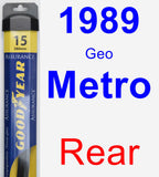 Rear Wiper Blade for 1989 Geo Metro - Assurance