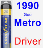 Driver Wiper Blade for 1990 Geo Metro - Assurance