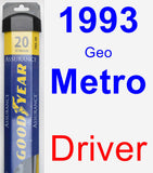 Driver Wiper Blade for 1993 Geo Metro - Assurance