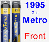 Front Wiper Blade Pack for 1995 Geo Metro - Assurance