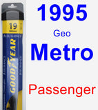 Passenger Wiper Blade for 1995 Geo Metro - Assurance