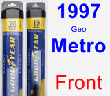 Front Wiper Blade Pack for 1997 Geo Metro - Assurance