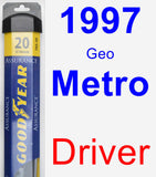 Driver Wiper Blade for 1997 Geo Metro - Assurance