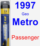 Passenger Wiper Blade for 1997 Geo Metro - Assurance