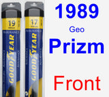 Front Wiper Blade Pack for 1989 Geo Prizm - Assurance