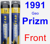 Front Wiper Blade Pack for 1991 Geo Prizm - Assurance