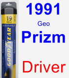 Driver Wiper Blade for 1991 Geo Prizm - Assurance