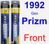 Front Wiper Blade Pack for 1992 Geo Prizm - Assurance