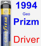Driver Wiper Blade for 1994 Geo Prizm - Assurance