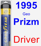 Driver Wiper Blade for 1995 Geo Prizm - Assurance