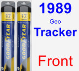 Front Wiper Blade Pack for 1989 Geo Tracker - Assurance
