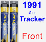 Front Wiper Blade Pack for 1991 Geo Tracker - Assurance