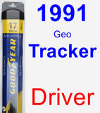 Driver Wiper Blade for 1991 Geo Tracker - Assurance