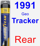 Rear Wiper Blade for 1991 Geo Tracker - Assurance