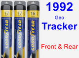 Front & Rear Wiper Blade Pack for 1992 Geo Tracker - Assurance