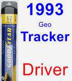 Driver Wiper Blade for 1993 Geo Tracker - Assurance