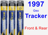 Front & Rear Wiper Blade Pack for 1997 Geo Tracker - Assurance
